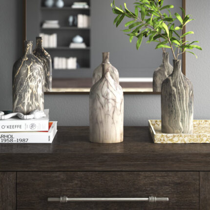 Carllene Ceramic Table Vase (Set of 3) - Chic Decora