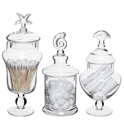 Carnforth Glass Apothecary Jar - Chic Decora