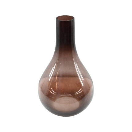 Caspian Long Neck 10″ Handblown Glass Vase - Chic Decora