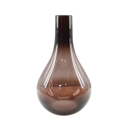Caspian Long Neck 10″ Handblown Glass Vase - Chic Decora