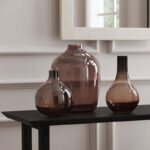 Caspian Long Neck 10" Handblown Glass Vase - Image 4