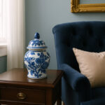 Ceramic Chinoiserie Ginger Jar with Lid - Image 7