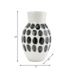 Ceramic Decorative Vase - Modern Artisan Design, Handcrafted Accent Piece for Elegant Home Decor and Sophisticated Display - Image 4
