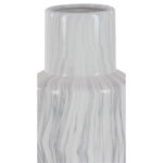 Ceramic Faux Marble White Decorative Vase - Image 5