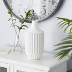 Ceramic Fluted Decorative Vase - Image 4