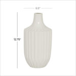 Ceramic Fluted Decorative Vase - Image 5