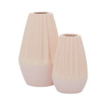 Ceramic Handmade Decorative Pink Vase Set - Image 4