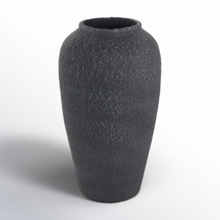 Ceramic Textured Decorative Vase - Chic Decora
