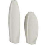 Ceramic Textured Decorative Vase Set - Image 6