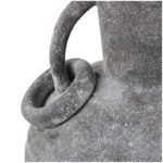 Ceramic Textured Decorative Vase with Ring Handles - Image 5