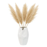 Ceramic Vase with Sculptural Abstract Design and Matte Glazed Finish