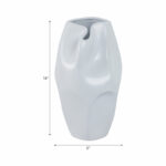 Ceramic Vase with Sculptural Abstract Design and Matte Glazed Finish - Image 8