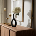 Ceramic and Stoneware Vase with Modern Sculptural Open Oval Design and Artistic Silhouette for Contemporary Decorative Display - Image 4