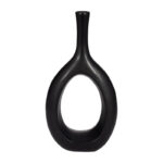 Ceramic and Stoneware Vase with Modern Sculptural Open Oval Design and Artistic Silhouette for Contemporary Decorative Display - Image 6