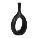 Ceramic and Stoneware Vase with Modern Sculptural Open Oval Design and Artistic Silhouette for Contemporary Decorative Display - Image 7