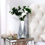 Cerrie 12" Handmade Glass Table Vase Crushed Diamond Inlay Home Decor - Image 5