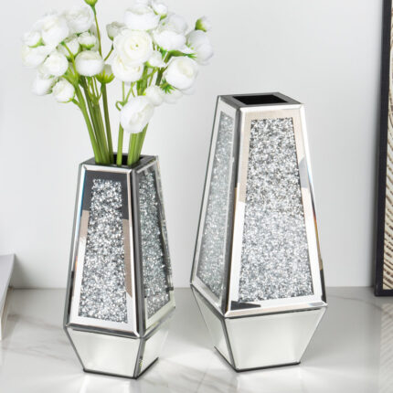 Cerrie Handmade Glass Table Vase (Set of 2) - Chic Decora