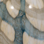 Chambre Flouressa Blue & Tan Glass Vase - Perfect for Modern Homes - Image 3