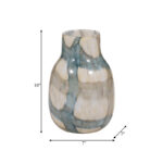 Chambre Flouressa Blue & Tan Glass Vase - Perfect for Modern Homes - Image 4