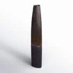 Chambre Neader Stoneware Floor Vase - Cylinder, Two-tone, Timeless Black, Perfect for Home Decor Accents - Image 2