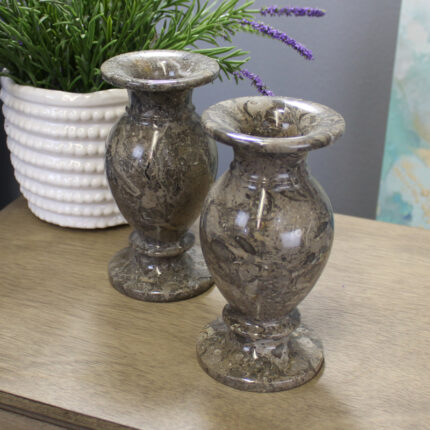 Charvi Handmade Stoneware Table Vase (Set of 2) - Chic Decora
