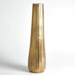 Chased Round Vase-Antique Brass - Image 2