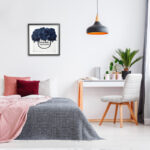 Chic Navy Blue Roses In Glam Fashion Bag XXL Stretched Canvas Wall Art By Amanda Greenwood - Image 4