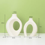 Christiam 2 Piece Handmade Ceramic Table Vase - Image 3
