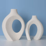 Christiam 2 Piece Handmade Ceramic Table Vase - Image 4