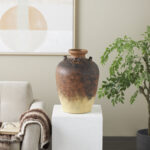 Classen Magnesium Oxide Mediterranean Inspired Decorative Copper Vase - Image 4