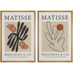 Classical Artwork " Matisse Ocean Coral Plant Pattern Collage " by Henri Matisse 2 - Pieces - Image 7