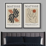 Classical Artwork " Matisse Ocean Coral Plant Pattern Collage " by Henri Matisse 2 - Pieces - Image 2