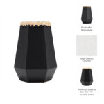 Claudene Boho Stoneware Ceramic Vase with Handwoven Detailing and Geometric Design - Modern Decorative Accent for Eclectic Interiors. - Image 5