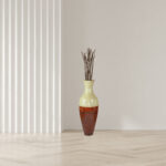 Claxton Handmade Wood Floor Vase