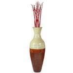 Claxton Handmade Wood Floor Vase - Image 6