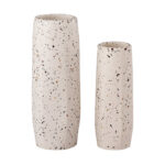 Cliett Terrazzo White Vase - Medium Skinny - Image 6