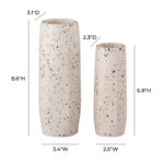 Cliett Terrazzo White Vase - Medium Skinny - Image 7