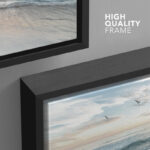 Coastal Beach Sunrise on The Beachy Scene Seagull Coastal Modern Large Canvas Print Wall Art Bedroom Decoration - Image 4