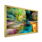 Colorful Motion Gradients Of Surreal Mountains And Clouds - Abstract Wall Art - Image 2