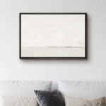 Contemporary Simple & Minimal Neutral Modern Pictures Home Decor - Framed Canvas Print Wall Art Work - Image 4