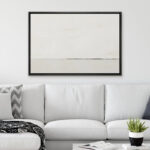 Contemporary Simple & Minimal Neutral Modern Pictures Home Decor - Framed Canvas Print Wall Art Work - Image 2