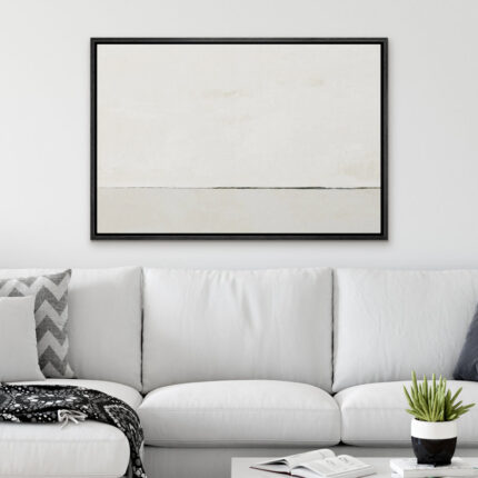 Contemporary Simple & Minimal Neutral Modern Pictures Home Decor – Framed Canvas Print Wall Art Work - Chic Decora
