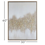 CosmoLiving by Cosmopolitan Canvas Glitter Flakes Geode Framed Wall Art with Frame - Image 5