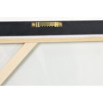 CosmoLiving by Cosmopolitan Gold Canvas Abstract Framed Wall Art with Gold Frame - Image 4