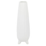 Cosmoliving By Cosmopolitan White Ceramic Contemporary Vase