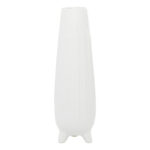 Cosmoliving By Cosmopolitan White Ceramic Contemporary Vase - Image 2