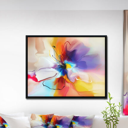 Creative Flower in Multiple Colors - Wrapped Canvas Painting