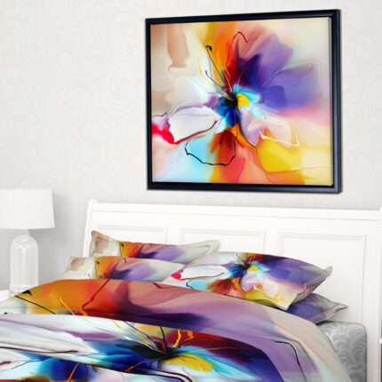 Creative Flower in Multiple Colors – Wrapped Canvas Painting - Chic Decora