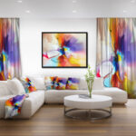 Creative Flower in Multiple Colors - Wrapped Canvas Painting - Image 4