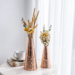 Dagenham 2-Piece Hammered Metal Table Vase - Image 5